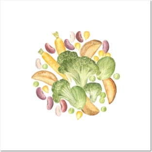 Vegetables composition Posters and Art